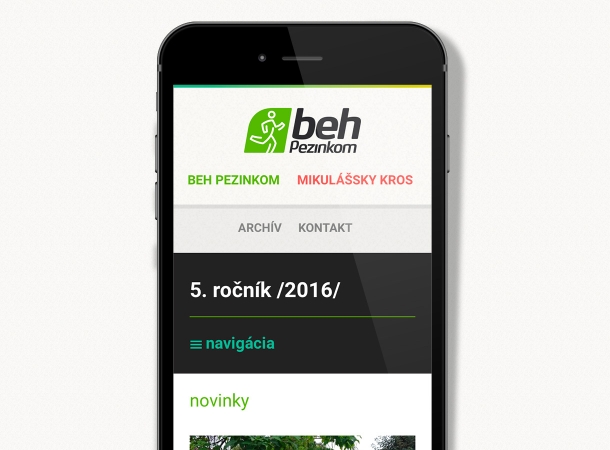 The Pezinok Run - Responsive website