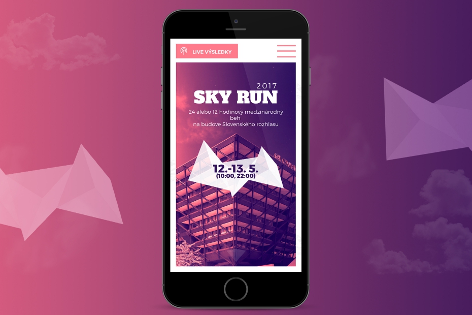 Sky Run - responzívna webstránka