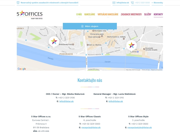 5 Star Offices - Responsive website