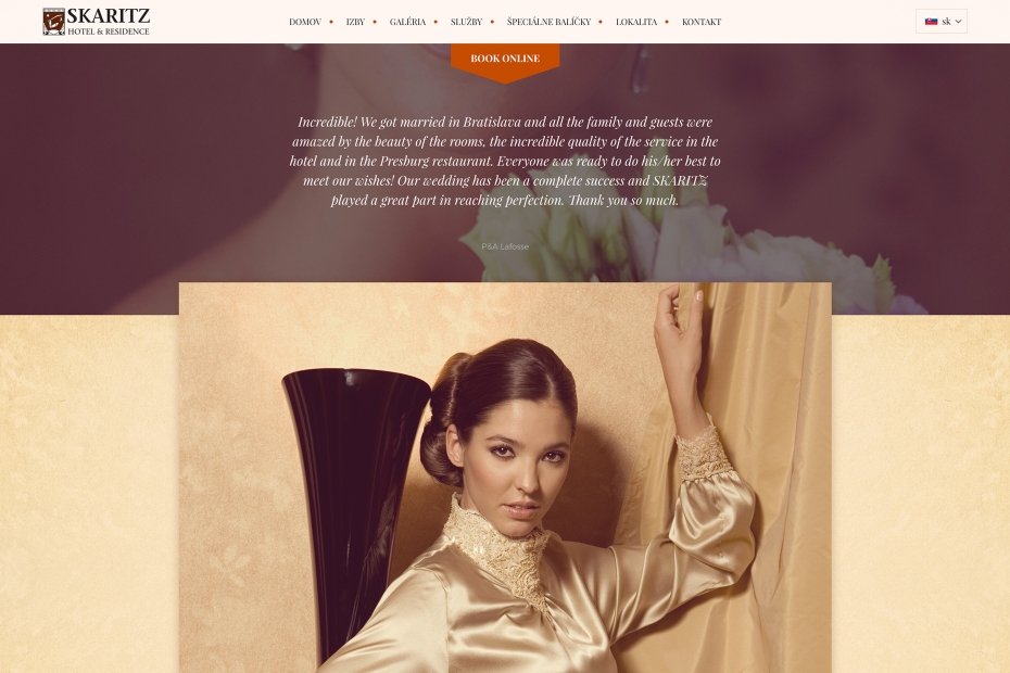 Hotel Skaritz - responsive website