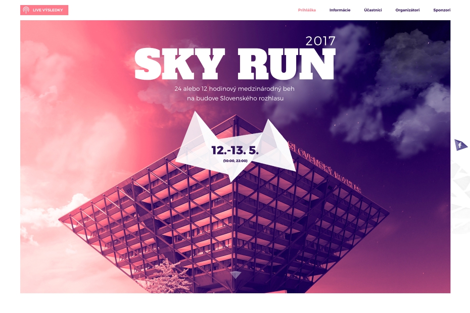 Sky Run - responzívna webstránka