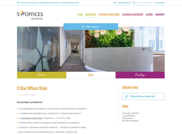 5 Star Offices - Responsive website