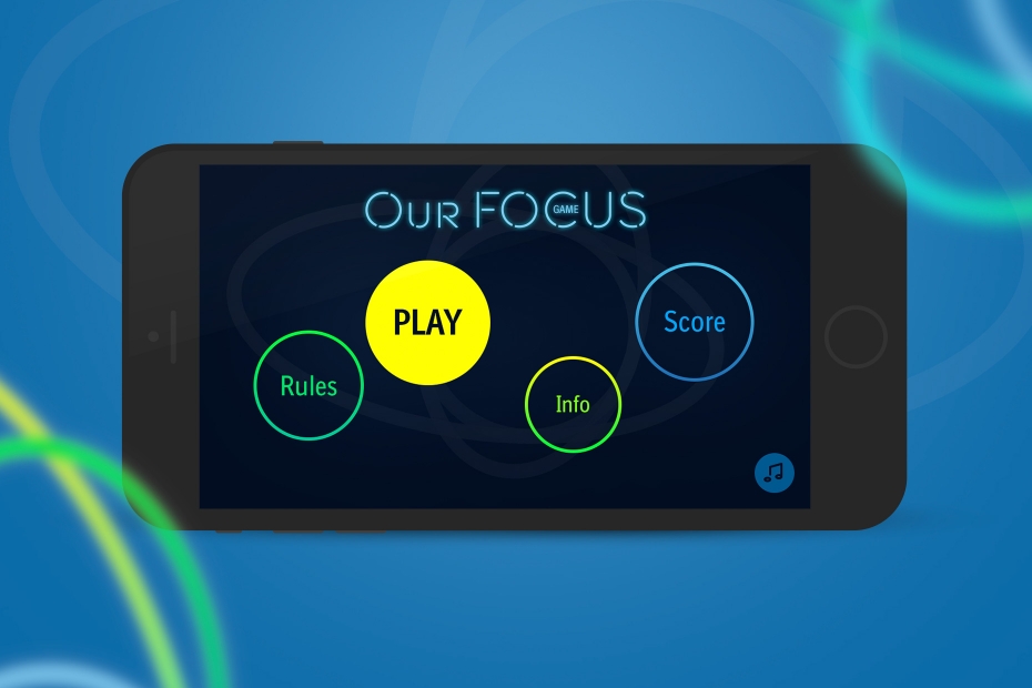 Focus Game - mobilná aplikácia - menu