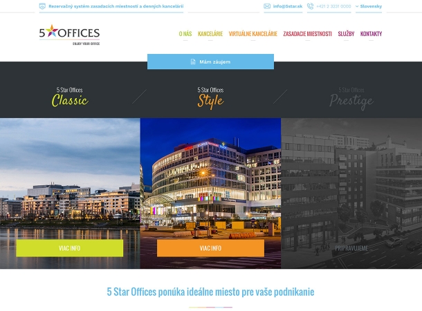 5 Star Offices - Responsive website