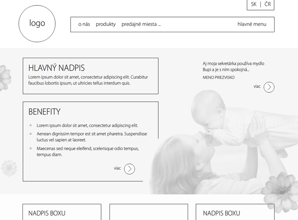 Bupi BABY Skin Care - Responsive website