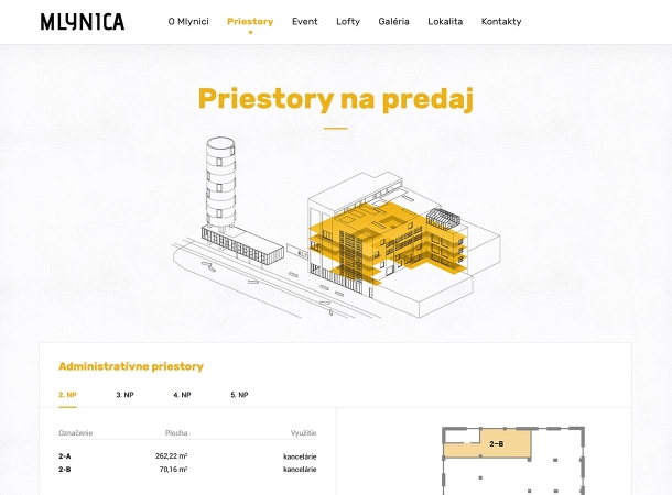 Mlynica - responzívna webstránka