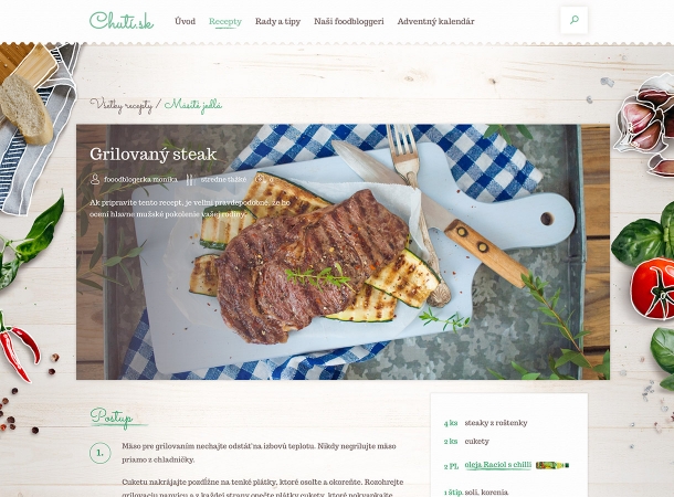 Chutí - Responsive recipes portal