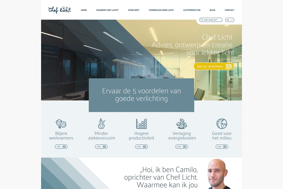 Chef Licht - Responsive website