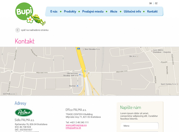 Bupi BABY Skin Care - Responsive website