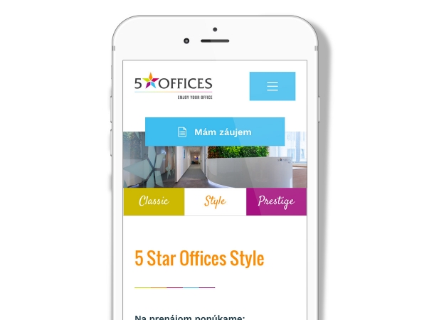 5 Star Offices - Responsive website