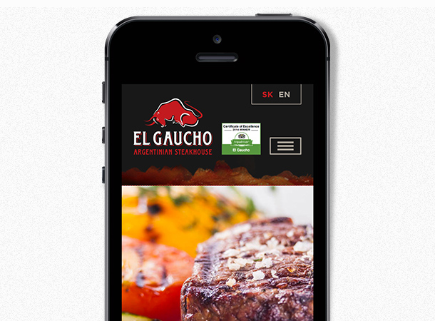 Redesign webstránky El Gaucho